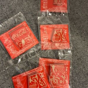 Coca-Cola limited edition pins from the Sochi 2014 Olympic Games.